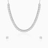 Silver Zircon Solitaire Set
