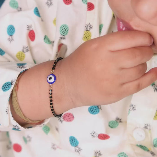 Gold Evil Eye Kids Nazariya Bracelet (0-1 yrs)