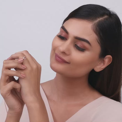 Rose Gold Intertwined In Love Ring