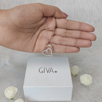 Silver Layered Heart Pendant