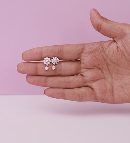 Rose Gold Floral Set of Three