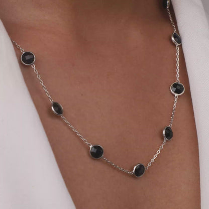 Silver Black Beauty Necklace