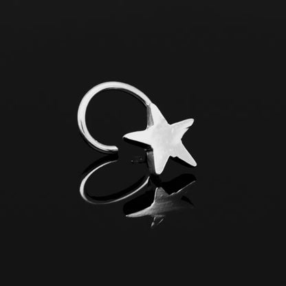 Silver Star Nose Pin