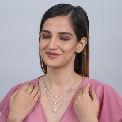 Silver Pearly Affair Set