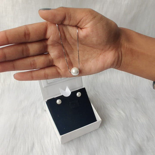 Silver Moonlight Pearl Set