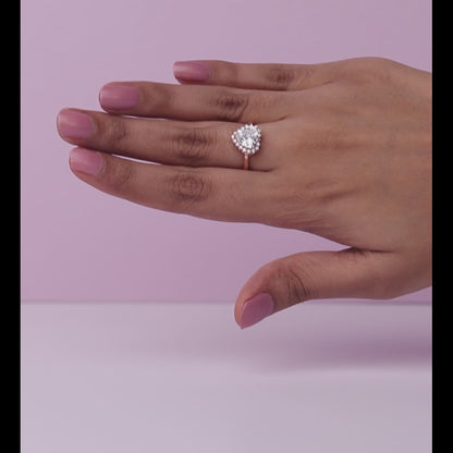 Rose Gold Zircon Panache Ring