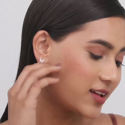 Rose Gold Wavering Wings Butterfly Set